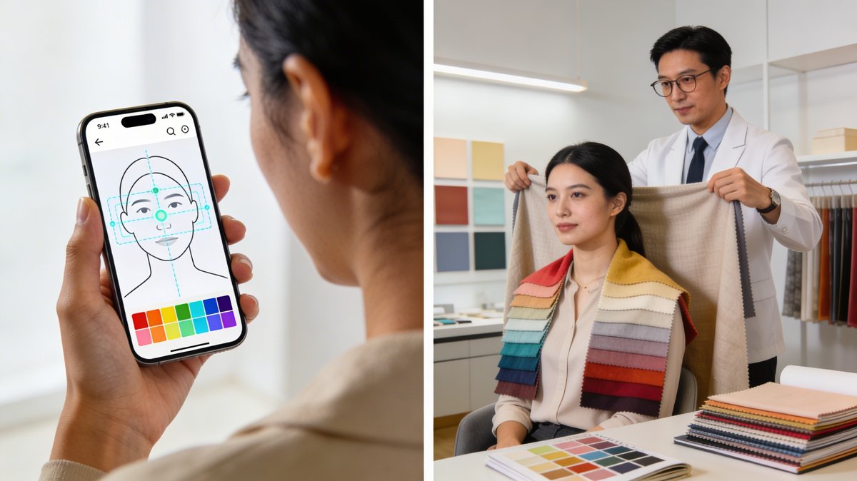 Vergelijking betrouwbaarheid Engelstalige AI kleuranalyse app versus Nederlandse professionele consulent